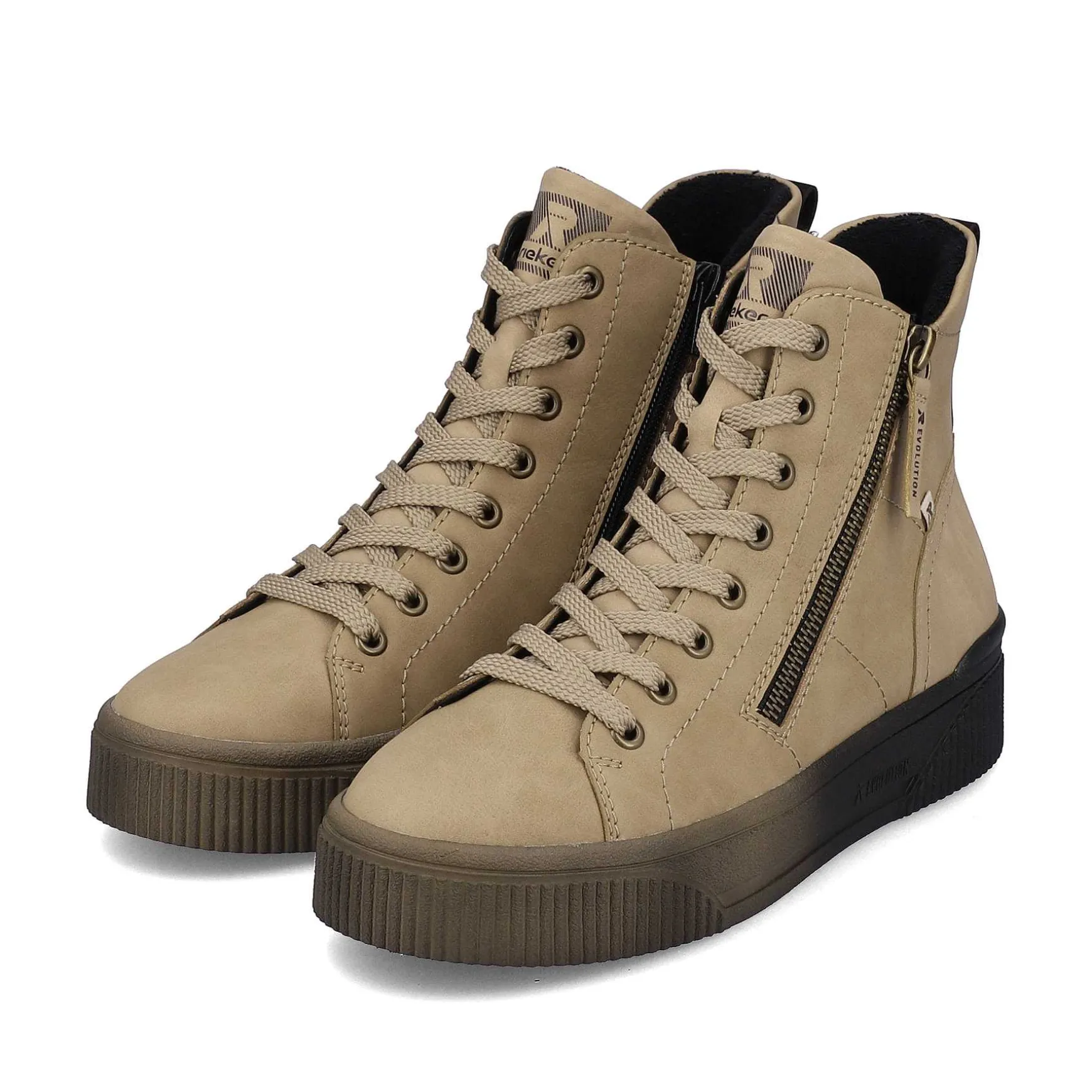 Rieker Women'S High Sneaker Cinnamon