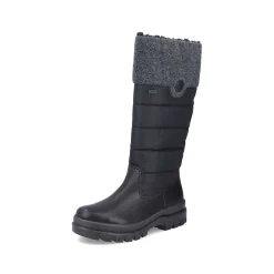 Rieker Women'S High-Shaft Boots Graphite Black