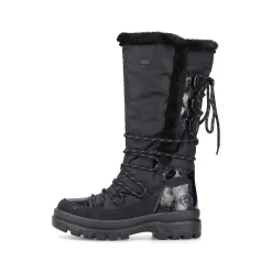 Rieker Women'S High-Shaft Boots Graphite Black