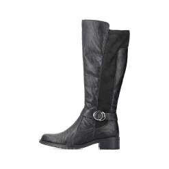 Rieker Women'S High-Shaft Boots Graphite Black