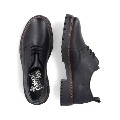 Rieker Women'S Lace-Up Shoes Night Black