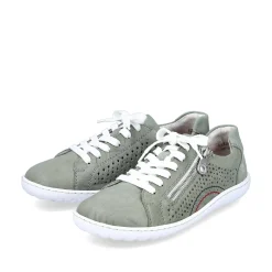 Rieker Women'S Lace-Up Shoes Mint Green