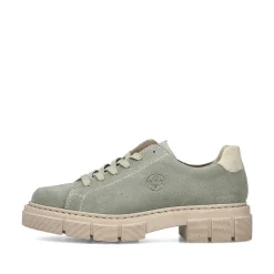 Rieker Women'S Lace-Up Shoes Mint Green