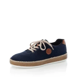Rieker Women'S Lace-Up Shoes Navy Blue