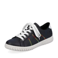 Rieker Women'S Lace-Up Shoes Navy Blue