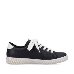 Rieker Women'S Lace-Up Shoes Navy Blue