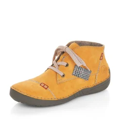 Rieker Women'S Lace-Up Shoes Honey Yellow