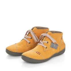 Rieker Women'S Lace-Up Shoes Honey Yellow