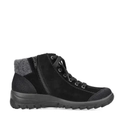 Rieker Women'S Lace-Up Shoes Graphite Black