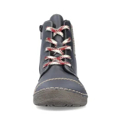 Rieker Women'S Lace-Up Shoes Steel Blue