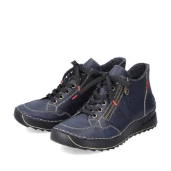 Rieker Women'S Lace-Up Shoes, Slate Blue