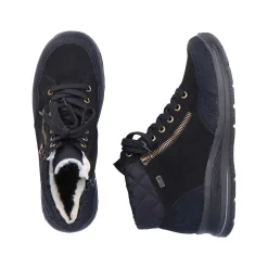Rieker Women'S Lace-Up Shoes Deep Black