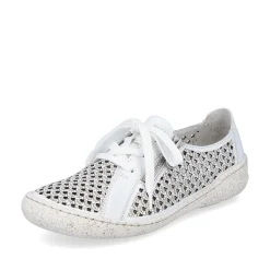 Rieker Women'S Lace-Up Shoes Pure White