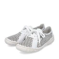 Rieker Women'S Lace-Up Shoes Pure White