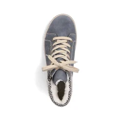 Rieker Women'S Lace-Up Shoes Blue-Gray