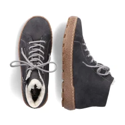 Rieker Women'S Lace-Up Shoes Asphalt Gray
