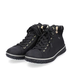 Rieker Women'S Lace-Up Shoes Deep Black