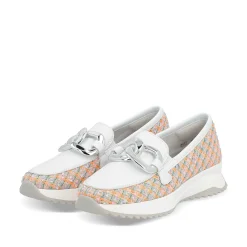 Rieker Women'S Loafer White-Multi