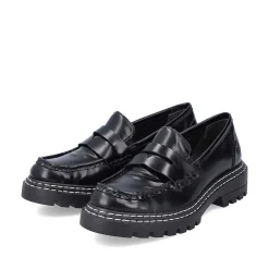 Rieker Women'S Loafers Graphite Black