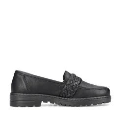 Rieker Women'S Loafers Graphite Black