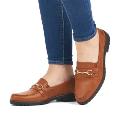 Rieker Women'S Loafers Nougat Brown