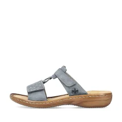 Rieker Women'S Mules Blue Gray