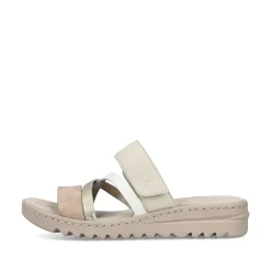 Rieker Women'S Mules Champagne Soft Pink