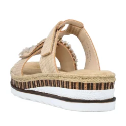 Rieker Women'S Mules Cream Beige