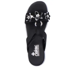 Rieker Women'S Mules Graphite Black