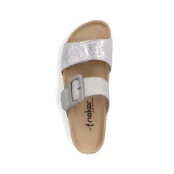 Rieker Women'S Mules Silver Gray