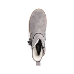 Rieker Women'S Short Boots Silver Gray