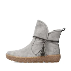 Rieker Women'S Short Boots Silver Gray