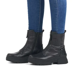 Rieker Women'S Short Boots Midnight Black