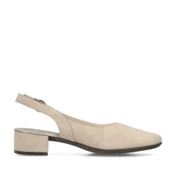 Rieker Women'S Slingback Pumps Champagne