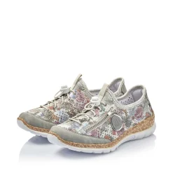 Rieker Women'S Slippers Beige-Multi