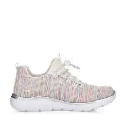 Rieker Women'S Slippers In White And Rainbow Colour