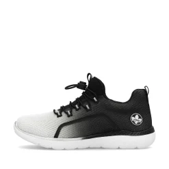 Rieker Women'S Slippers Night Black-Swan White