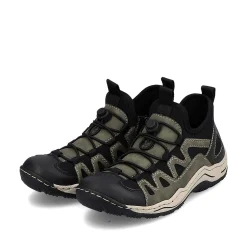 Rieker Women'S Slippers Olive Green-Black