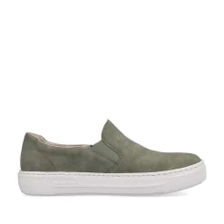 Rieker Women'S Slippers Olive Green