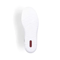 Rieker Women'S Slippers Pearl White-Mint Green-Beige