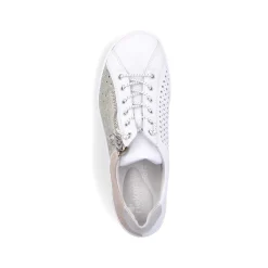 Rieker Women'S Slippers Pearl White-Mint Green-Beige