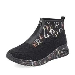 Rieker Women'S Sneaker High Urban Black