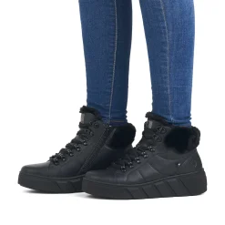 Rieker Women'S Sneaker High Deep Black