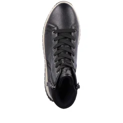 Rieker Women'S Sneaker High Steel Black