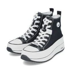 Rieker Women'S Sneaker High Deep Black