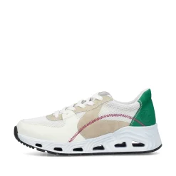 Rieker Women'S Sneaker Low Pearl White-Sand Beige