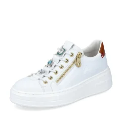 Rieker Women'S Sneaker Low Snow White