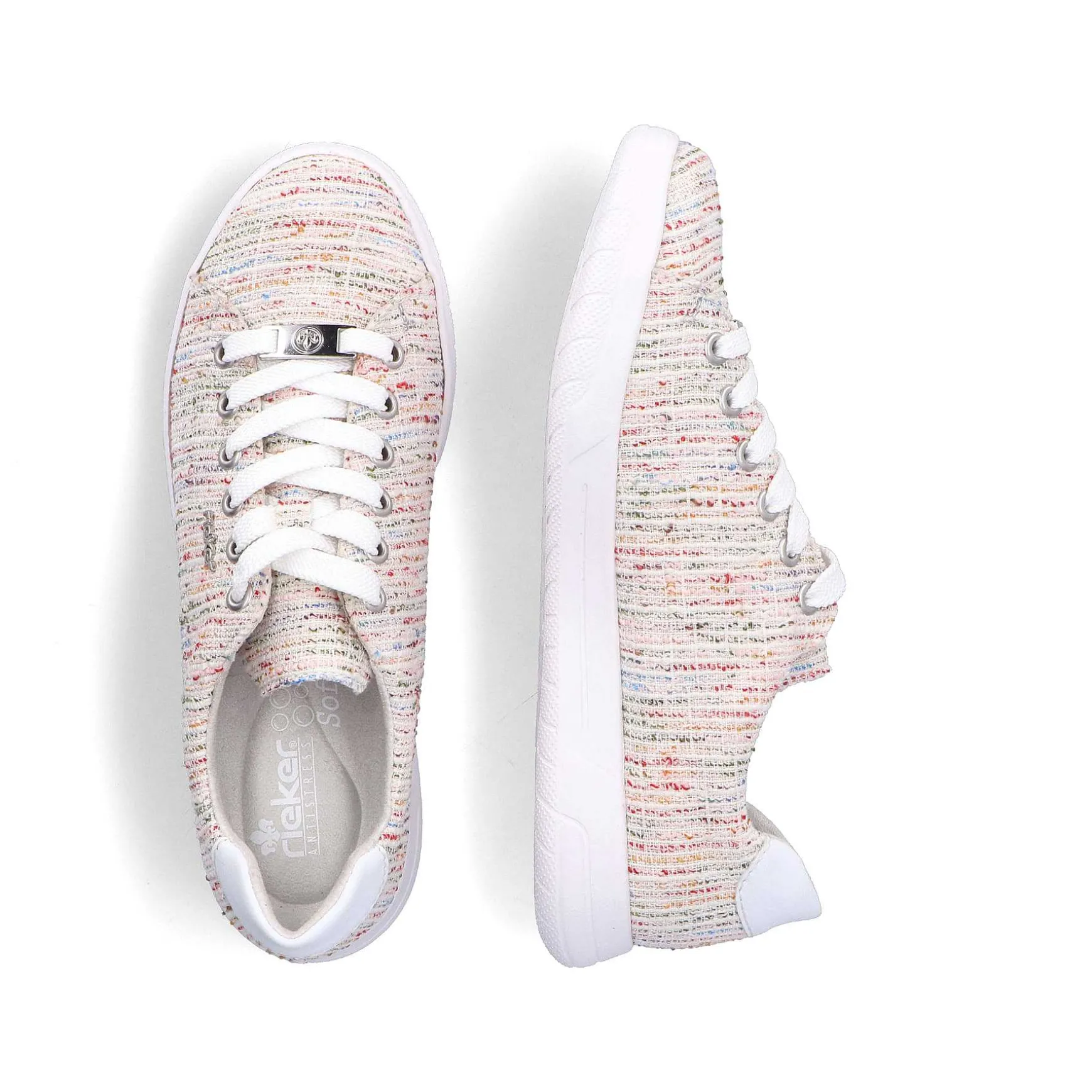Rieker Women'S Sneaker Low Multi-Pure White