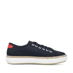 Rieker Women'S Sneaker Low Steel Blue