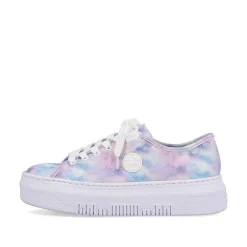 Rieker Women'S Sneaker Low Multi-Crystal White